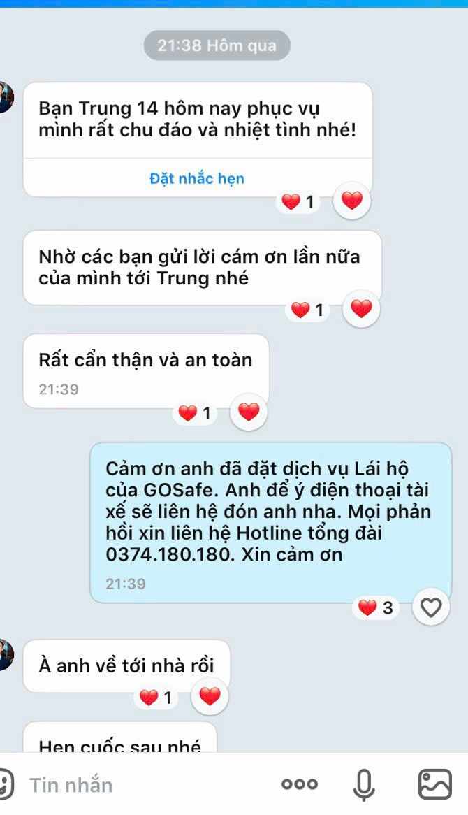 Dịch Vụ Lái Xe Hộ